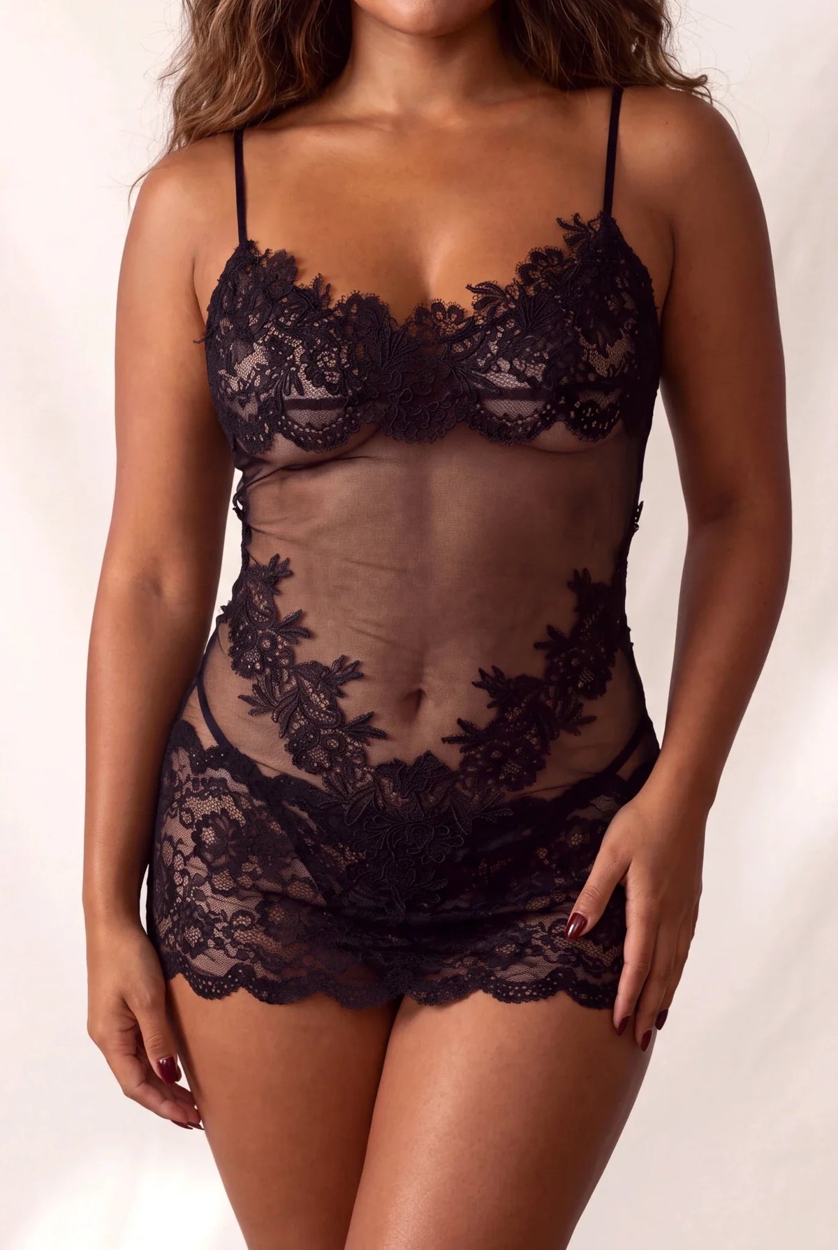 Nuisette pour femme - FESTELLE Noir - NAKED Underwear FR