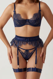 Ensemble lingerie pour femme cinq pièces - SORENTO Bleu